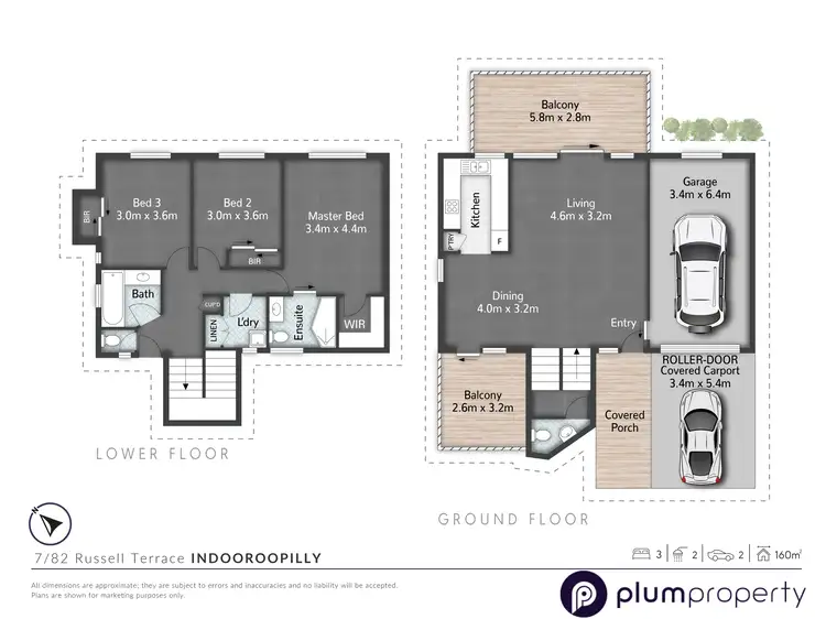 Floorplan of Homely townhouse listing, 7/82 Russell Terrace, Indooroopilly QLD 4068
