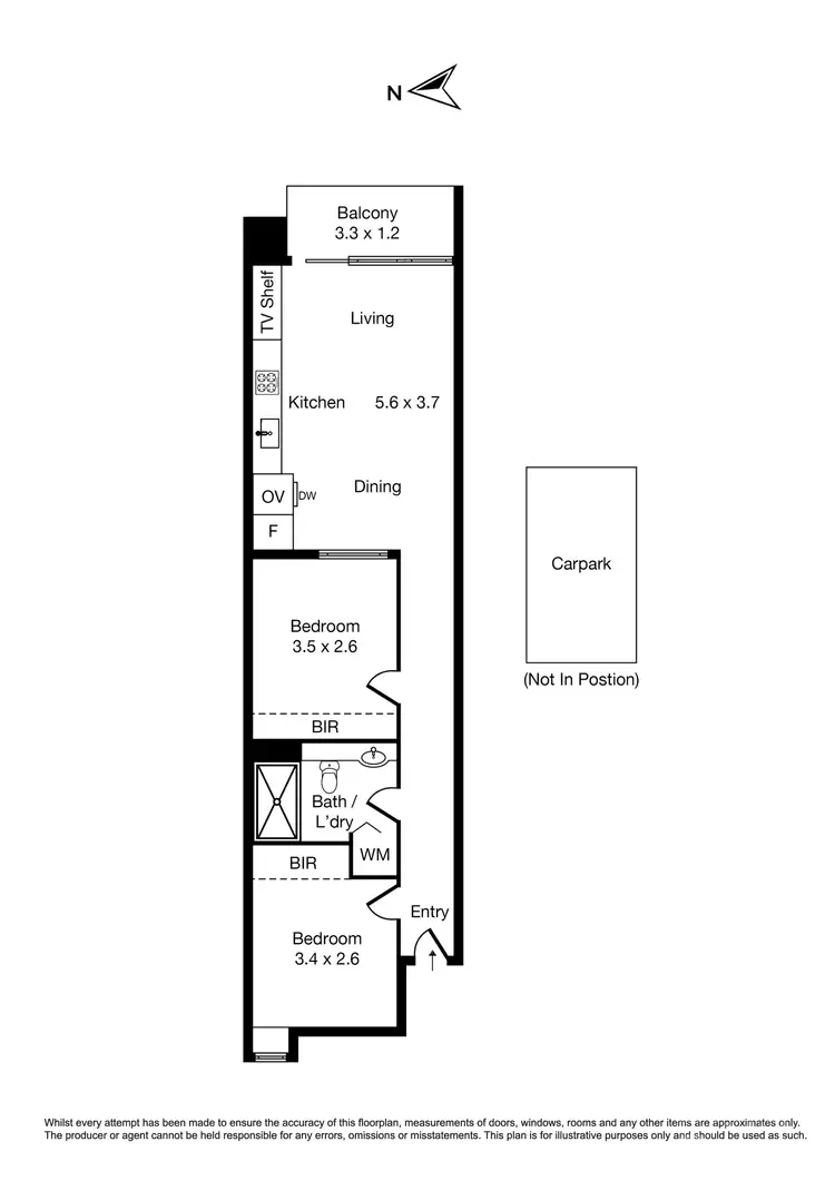 Floorplan of Homely apartment listing, 101/33 Claremont Street, South Yarra VIC 3141
