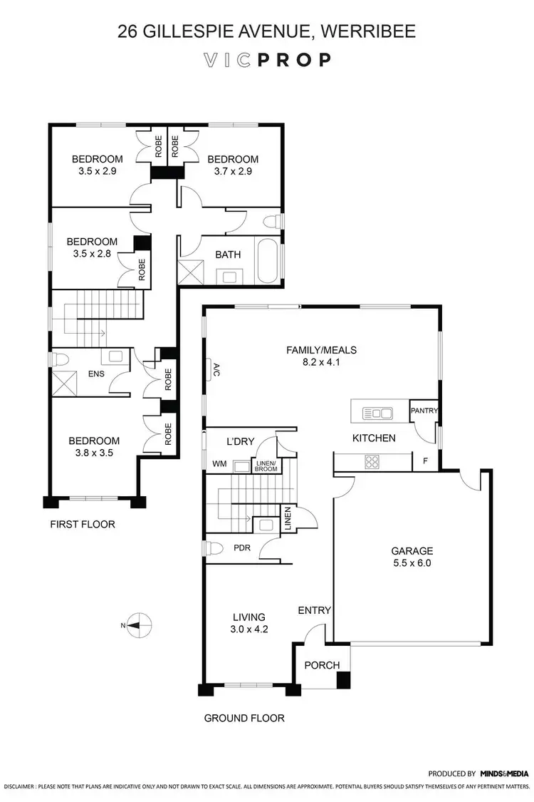 Floorplan of Homely house listing, 26 Gillespie Avenue, Werribee VIC 3030