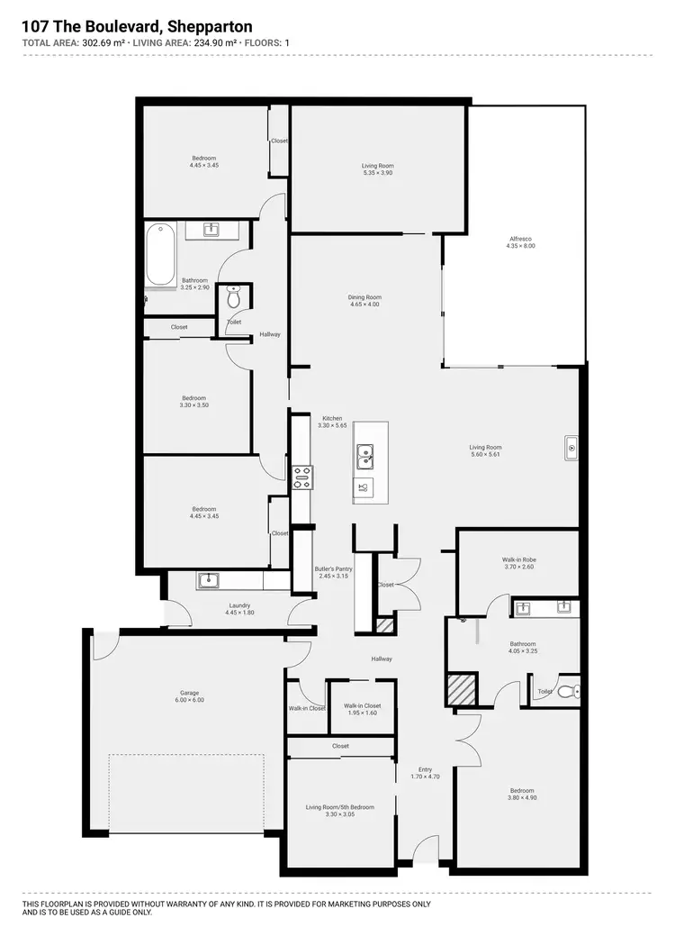 Floorplan of Homely house listing, 107 Kittles Road, Shepparton VIC 3630