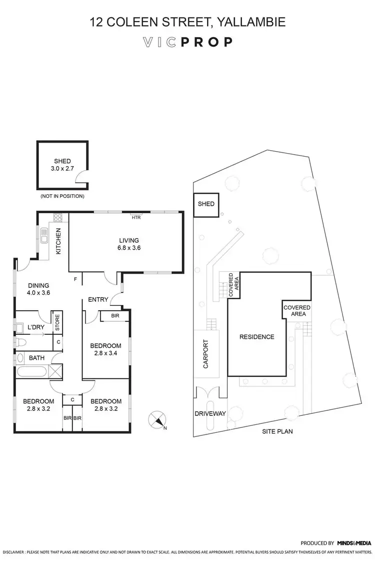 Floorplan of Homely house listing, 12 Coleen Street, Yallambie VIC 3085