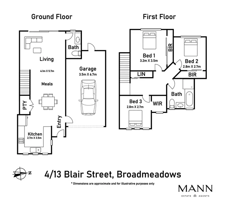 Floorplan of Homely house listing, 4/13 Blair Street, Broadmeadows VIC 3047