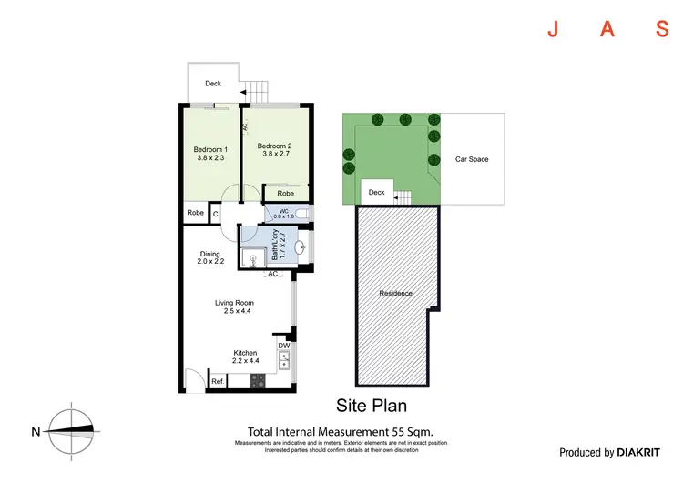 Floorplan of Homely apartment listing, 3/251 Nicholson Street, Seddon VIC 3011