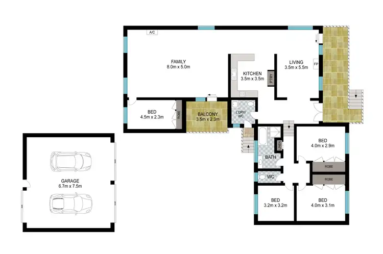 Floorplan of Homely house listing, 28 Haven Circuit, Laurieton NSW 2443