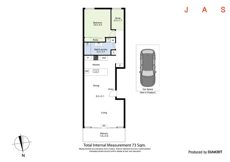 Floorplan of Homely apartment listing, 2/185 Francis Street, Yarraville VIC 3013