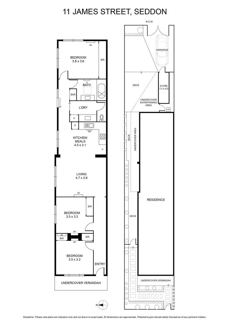 Floorplan of Homely house listing, 11 James Street, Seddon VIC 3011
