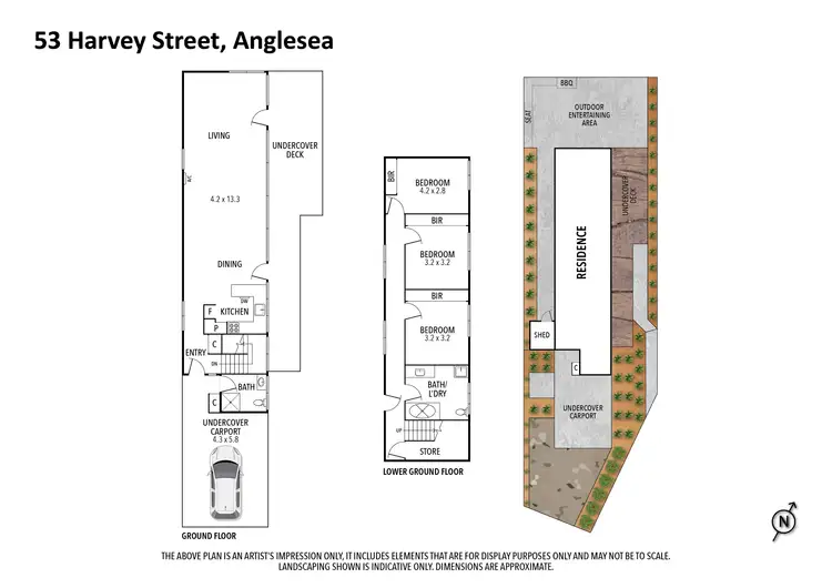 Floorplan of Homely house listing, 53 Harvey Street, Anglesea VIC 3230