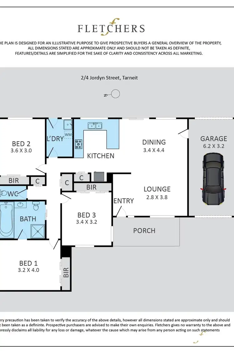 Floorplan of Homely unit listing, 2/4 Jordyn Street, Tarneit VIC 3029