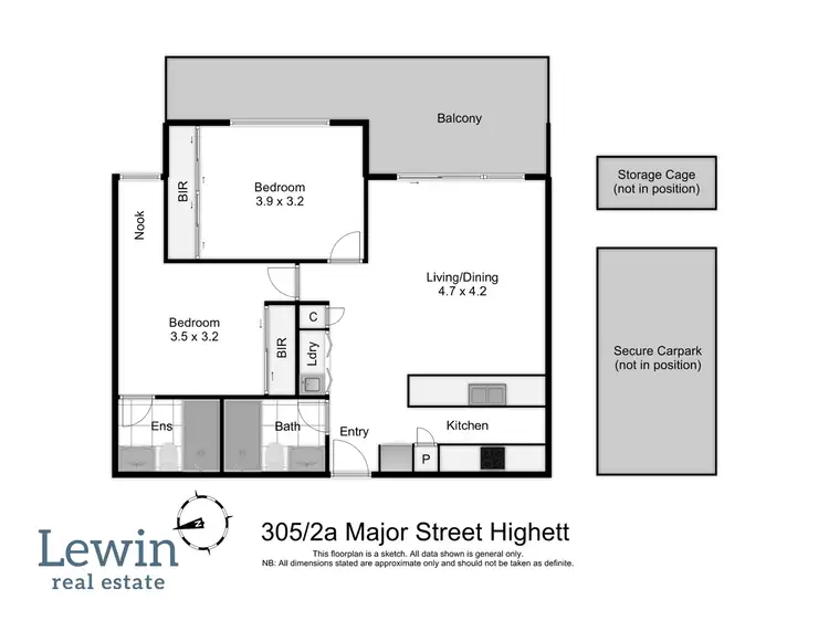 Floorplan of Homely apartment listing, 305/2A Major Street, Highett VIC 3190