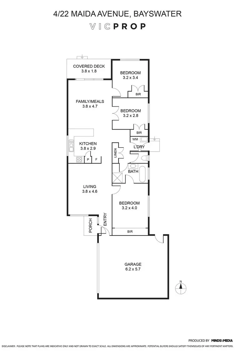 Floorplan of Homely unit listing, 4/22 Maida Avenue, Bayswater VIC 3153