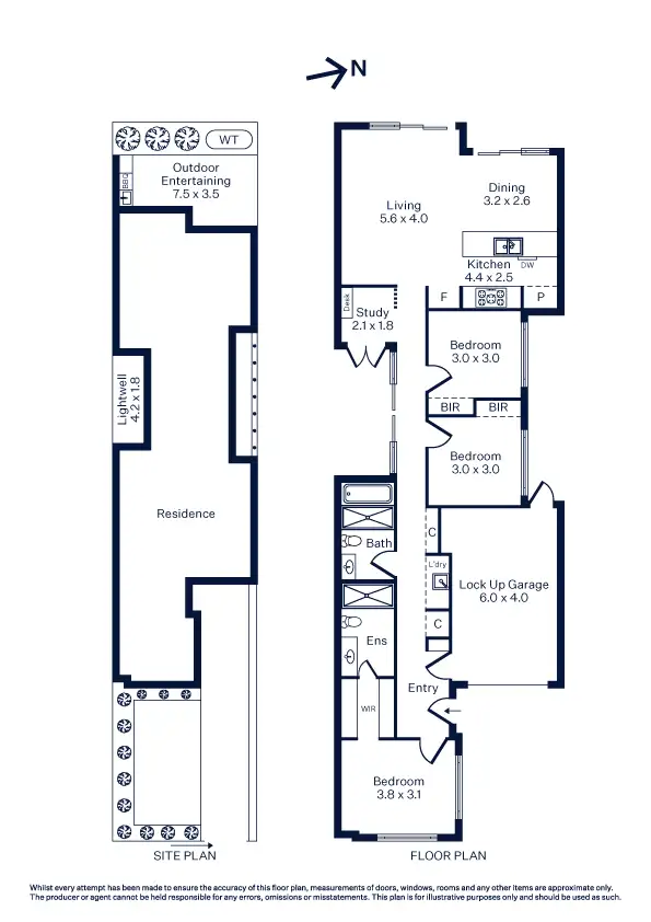 Floorplan of Homely townhouse listing, 77A Second Avenue, Altona North VIC 3025