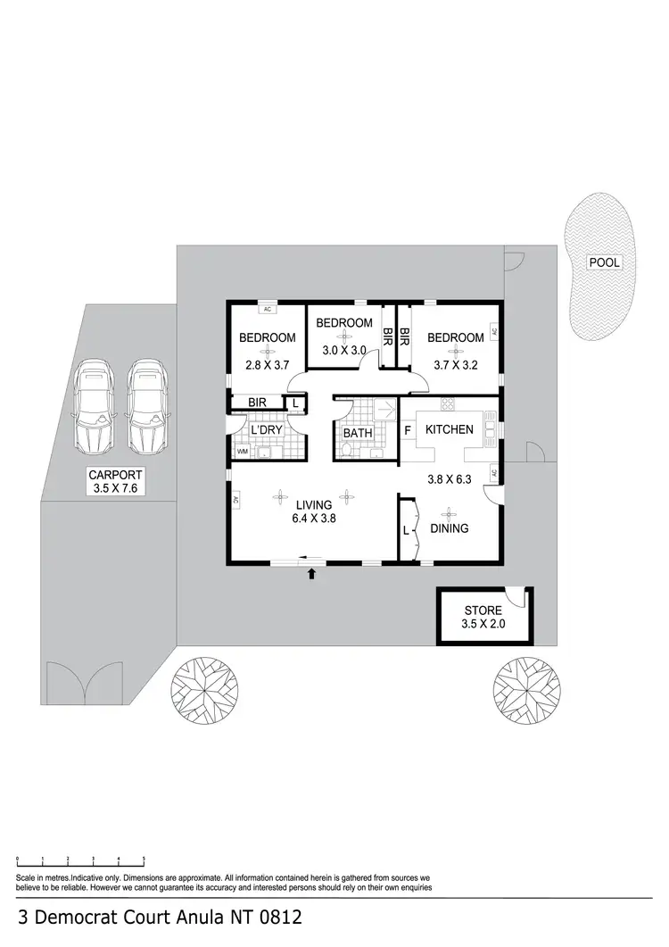 Floorplan of Homely house listing, 3 Democrat Court, Anula NT 812