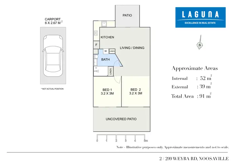 Floorplan of Homely unit listing, 2/299 Weyba Road, Noosaville QLD 4566