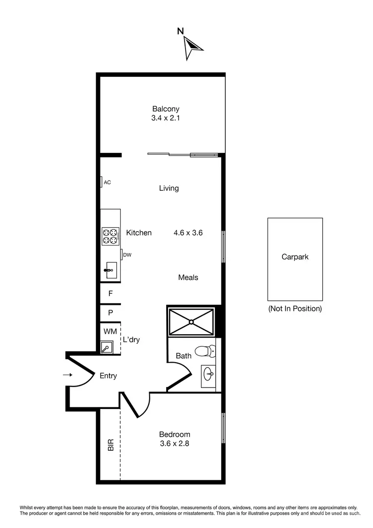 Floorplan of Homely apartment listing, 405/30-32 Lilydale Grove, Hawthorn East VIC 3123