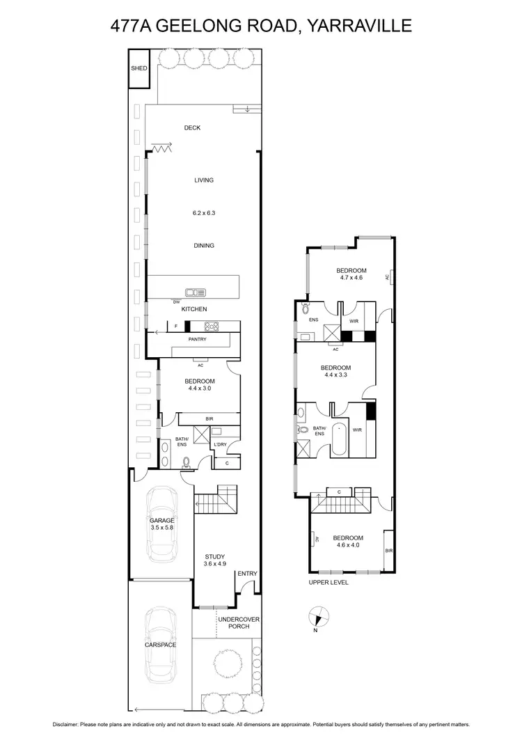 Floorplan of Homely house listing, 477A Geelong Road, Yarraville VIC 3013