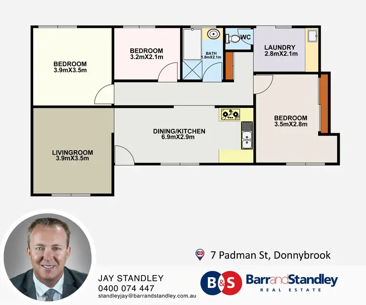 Floorplan of Homely house listing, 7 Padman Street, Donnybrook WA 6239