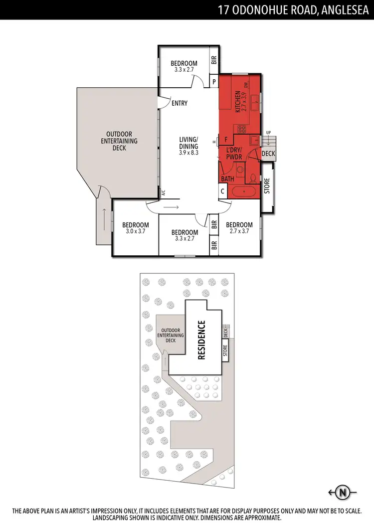Floorplan of Homely house listing, 17 O'Donohue Road, Anglesea VIC 3230