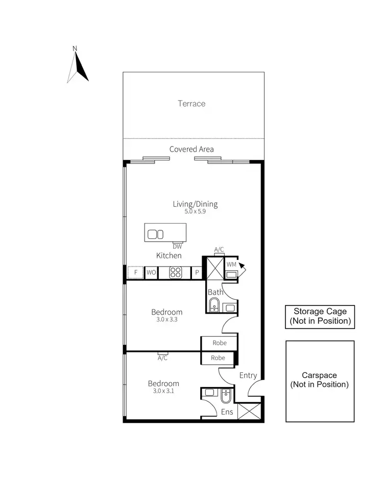 Floorplan of Homely apartment listing, 303/687 Glen Huntly Road, Caulfield VIC 3162