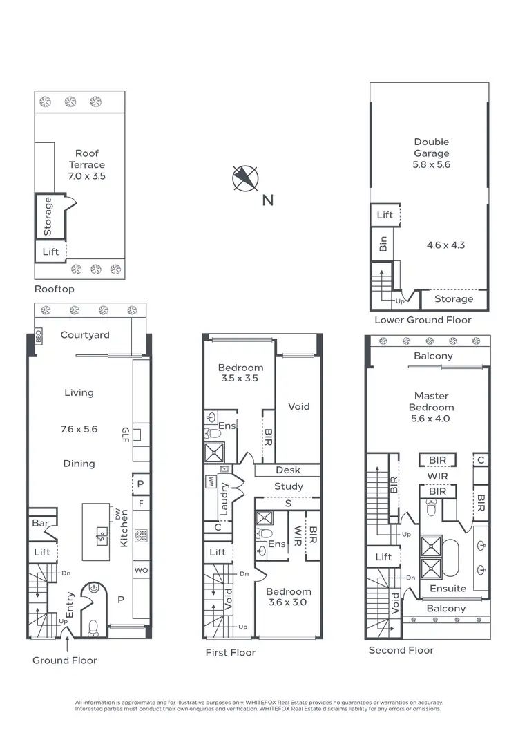 Floorplan of Homely townhouse listing, 1/18 Black Street, Brighton VIC 3186