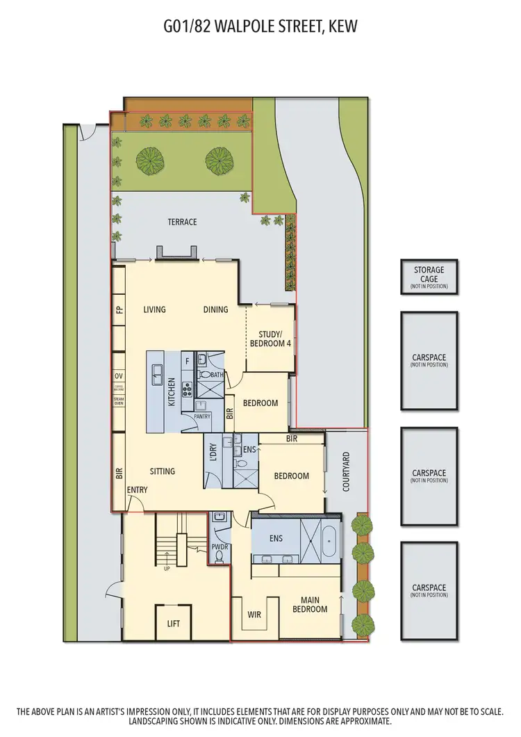Floorplan of Homely apartment listing, G01/82 Walpole Street, Kew VIC 3101