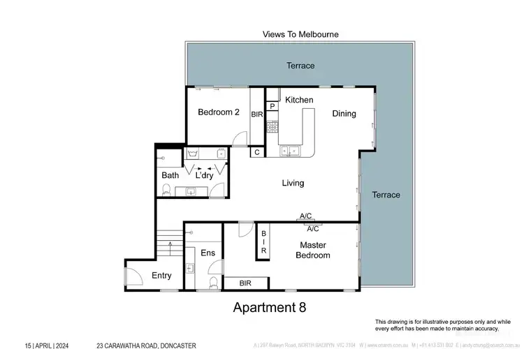 Floorplan of Homely apartment listing, 8/23 Carawatha Road, Doncaster VIC 3108