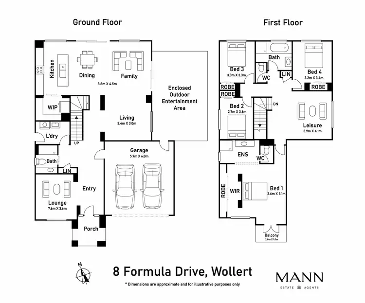 Floorplan of Homely house listing, 8 Formula Drive, Wollert VIC 3750