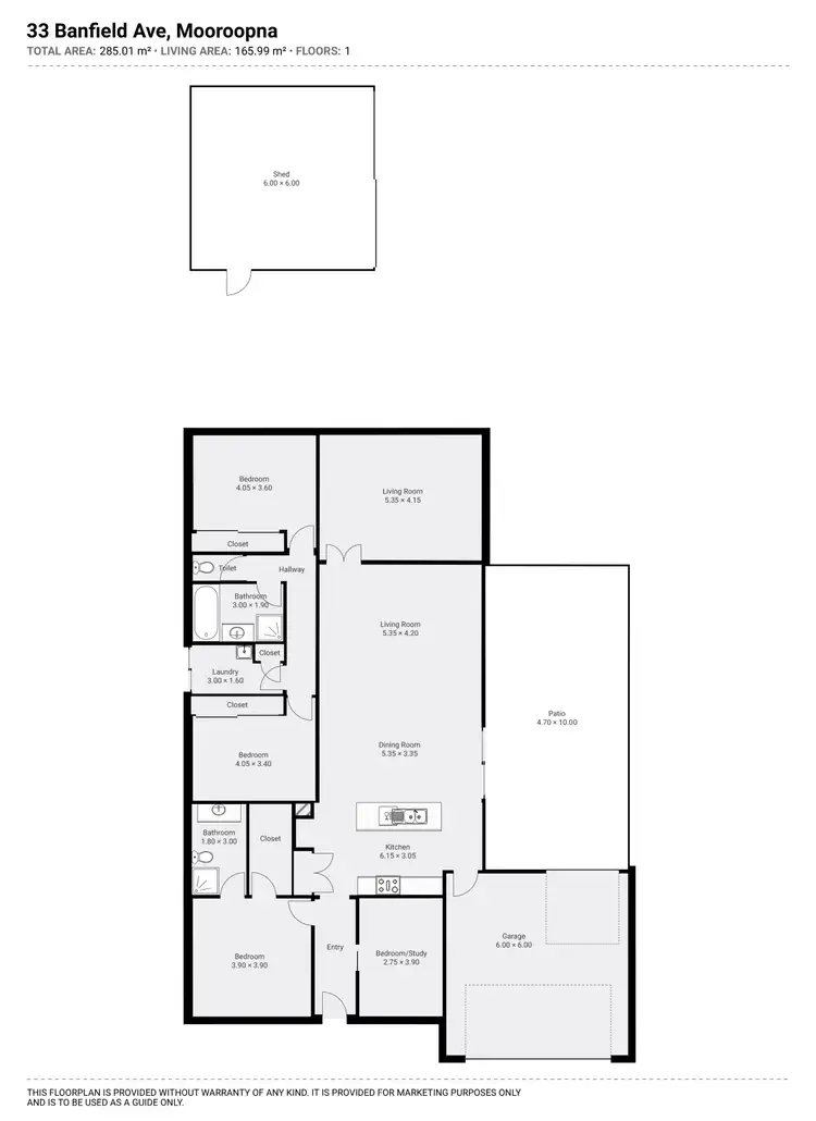 Floorplan of Homely house listing, 33 Banfield Avenue, Mooroopna VIC 3629