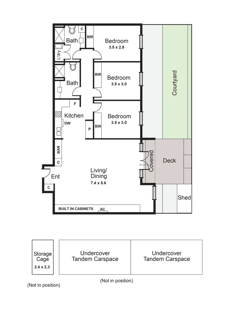 Floorplan of Homely apartment listing, 114/9 Morton Avenue, Carnegie VIC 3163