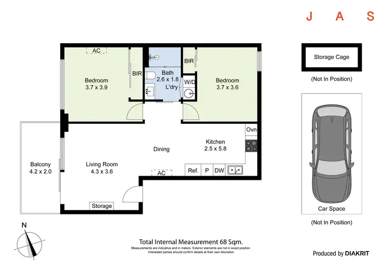 Floorplan of Homely apartment listing, 401/21 Victoria Street, Footscray VIC 3011