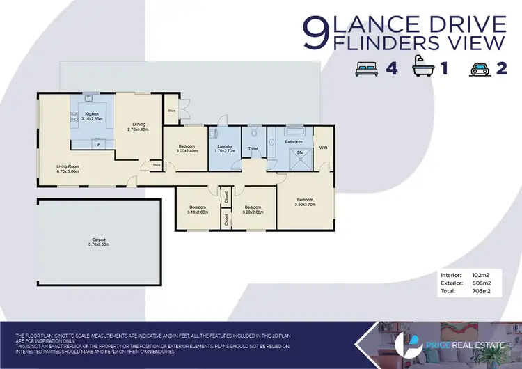 Floorplan of Homely house listing, 9 Lance Drive, Flinders View QLD 4305