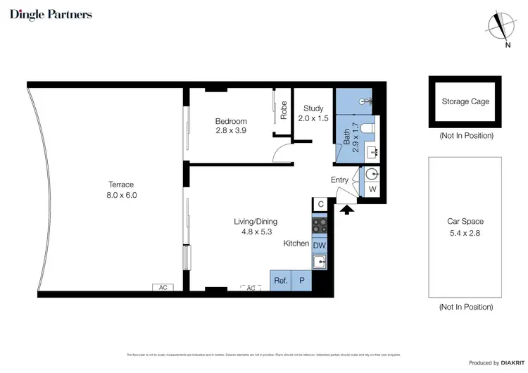 Floorplan of Homely apartment listing, 313/6 Acacia Place, Abbotsford VIC 3067