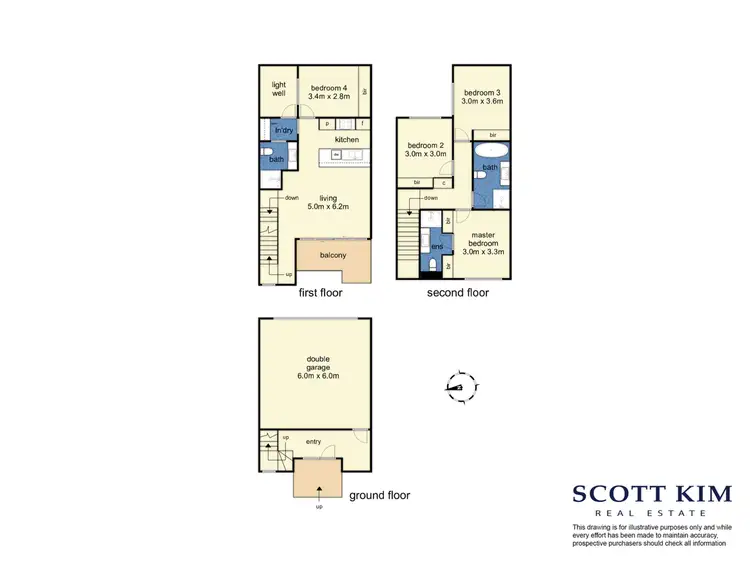 Floorplan of Homely townhouse listing, 14/5 Hay Street, Box Hill South VIC 3128
