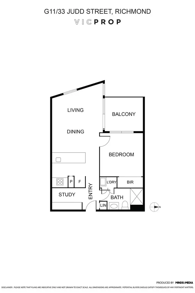 Floorplan of Homely apartment listing, G11/33 Judd Street, Richmond VIC 3121