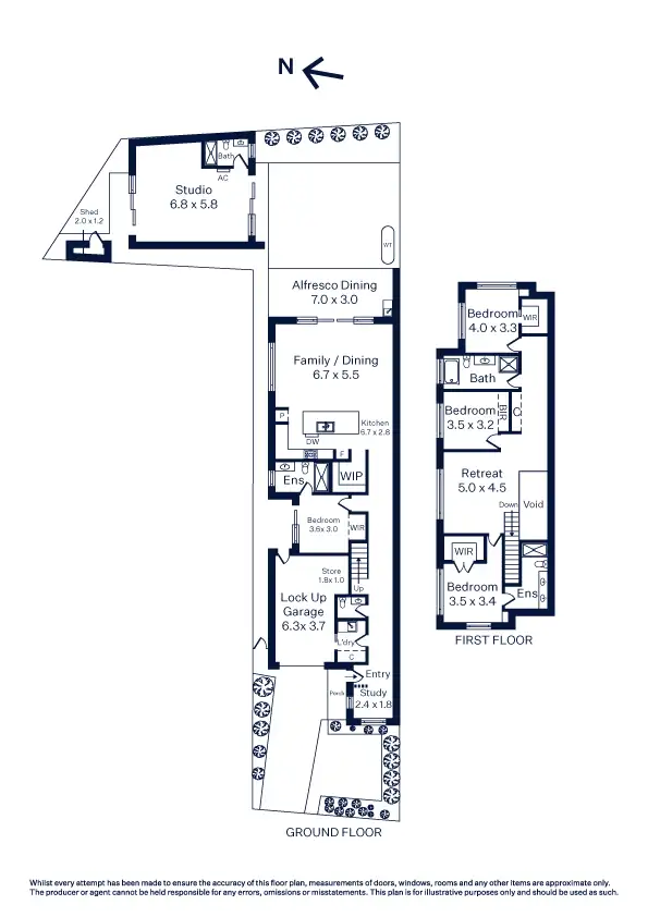 Floorplan of Homely house listing, 116A Railway Place, Williamstown VIC 3016