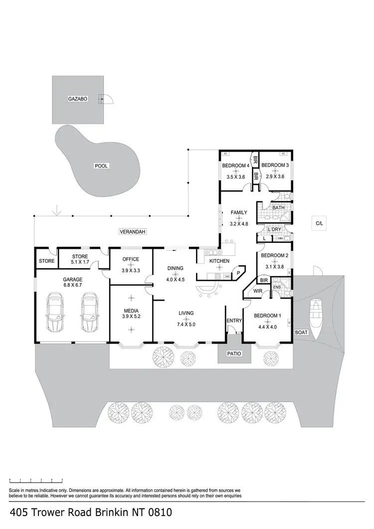 Floorplan of Homely house listing, 405 Trower Road, Brinkin NT 810