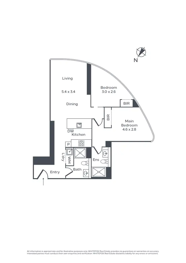 Floorplan of Homely apartment listing, 4106e/18 Hoff Boulevard, Southbank VIC 3006