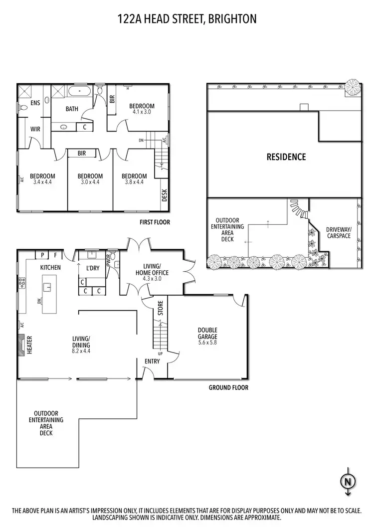 Floorplan of Homely house listing, 122A Head Street, Brighton VIC 3186