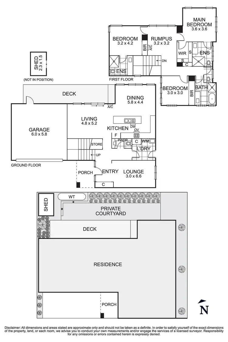 Floorplan of Homely townhouse listing, 2/15 Janet Street, Templestowe Lower VIC 3107