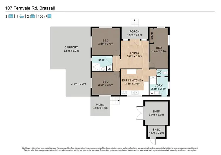 Floorplan of Homely house listing, 107 Fernvale Road, Brassall QLD 4305