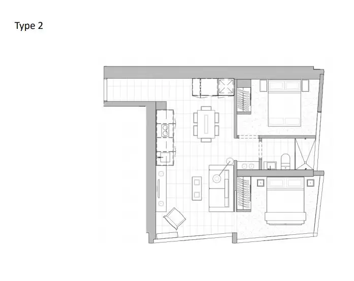 Floorplan of Homely apartment listing, 1702/560 Flinders Street, Melbourne VIC 3000