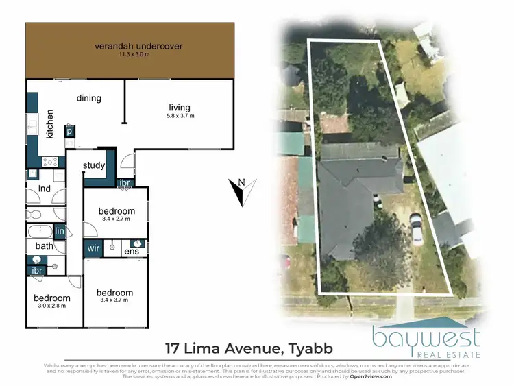 Floorplan of Homely house listing, 17 Lima Avenue, Tyabb VIC 3913