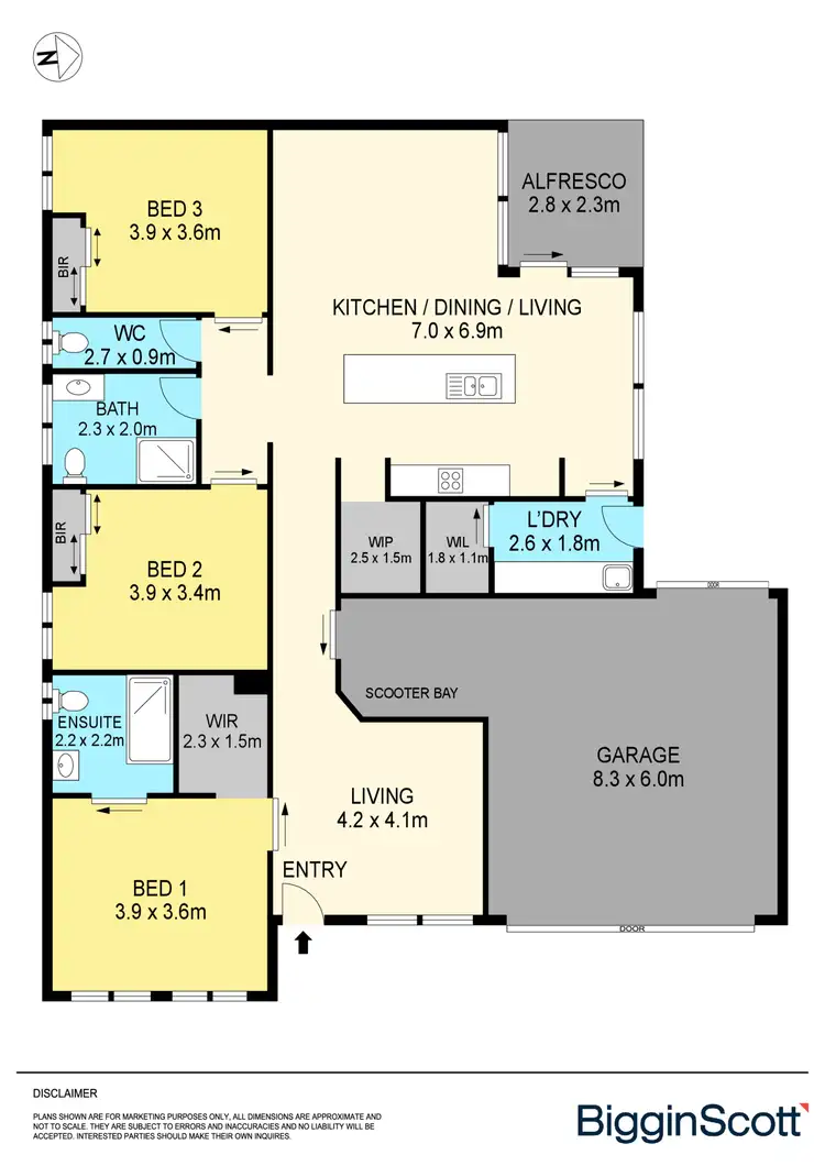 Floorplan of Homely house listing, 18 Poole Way, Lucas VIC 3350