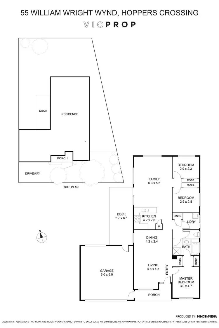 Floorplan of Homely house listing, 55 William Wright Wynd, Hoppers Crossing VIC 3029