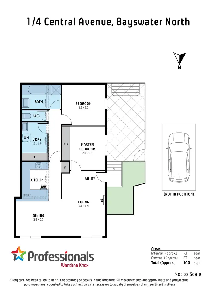 Floorplan of Homely unit listing, 1/4 Central Avenue, Bayswater North VIC 3153