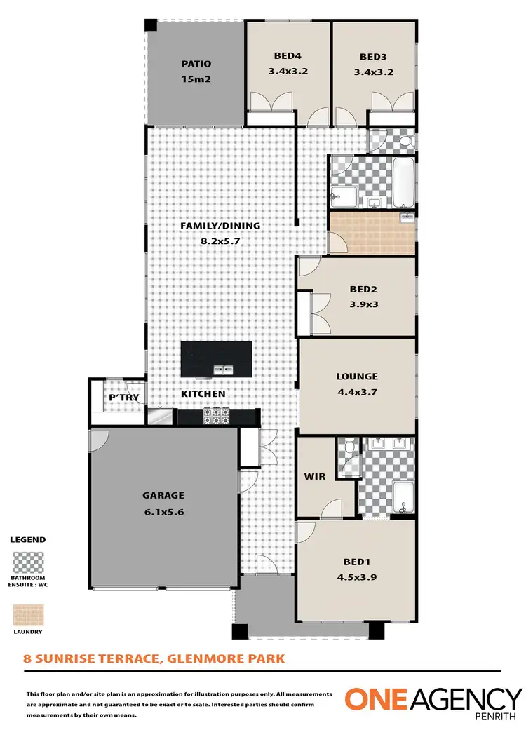 Floorplan of Homely house listing, 8 Sunrise Terrace, Glenmore Park NSW 2745