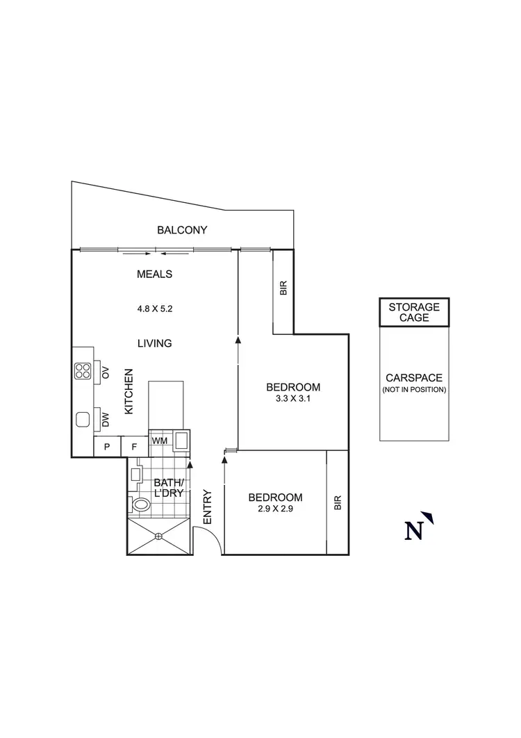 Floorplan of Homely apartment listing, 224/222 Bay Road, Sandringham VIC 3191