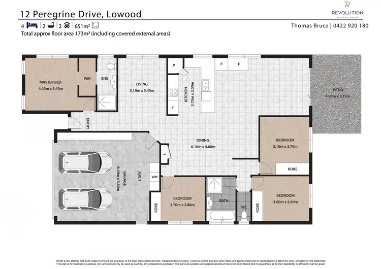 Floorplan of Homely house listing, 12 Peregrine Drive, Lowood QLD 4311