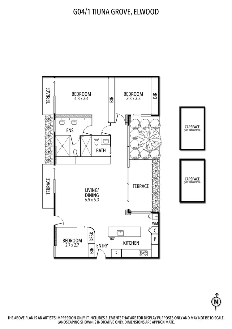 Floorplan of Homely apartment listing, G04/1 Tiuna Grove, Elwood VIC 3184