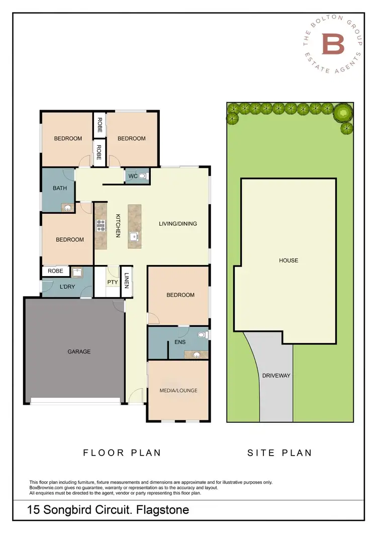 Floorplan of Homely house listing, 15 Songbird Circuit, Flagstone QLD 4280