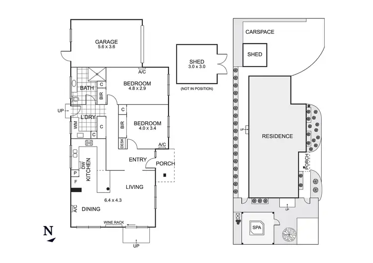 Floorplan of Homely unit listing, 1/132 Lower Dandenong Road, Parkdale VIC 3195